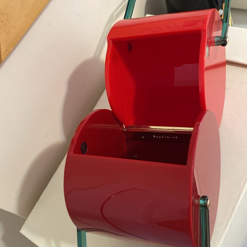 Impossible to find RARE Charlotte Olympis Cherry on Top Perspex Bag - Picture 3 of 5